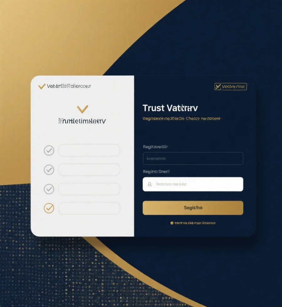 官方注册入口核验标准示意图